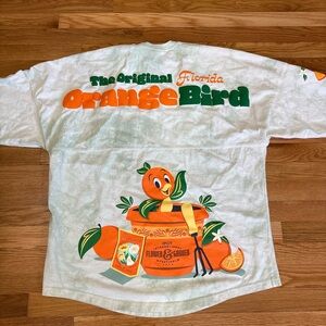 Disney Orange Bird Long Sleeve Shirt - White, Orange, and Green